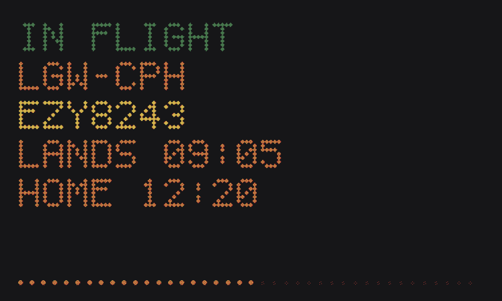 LED dot matrix sign style
