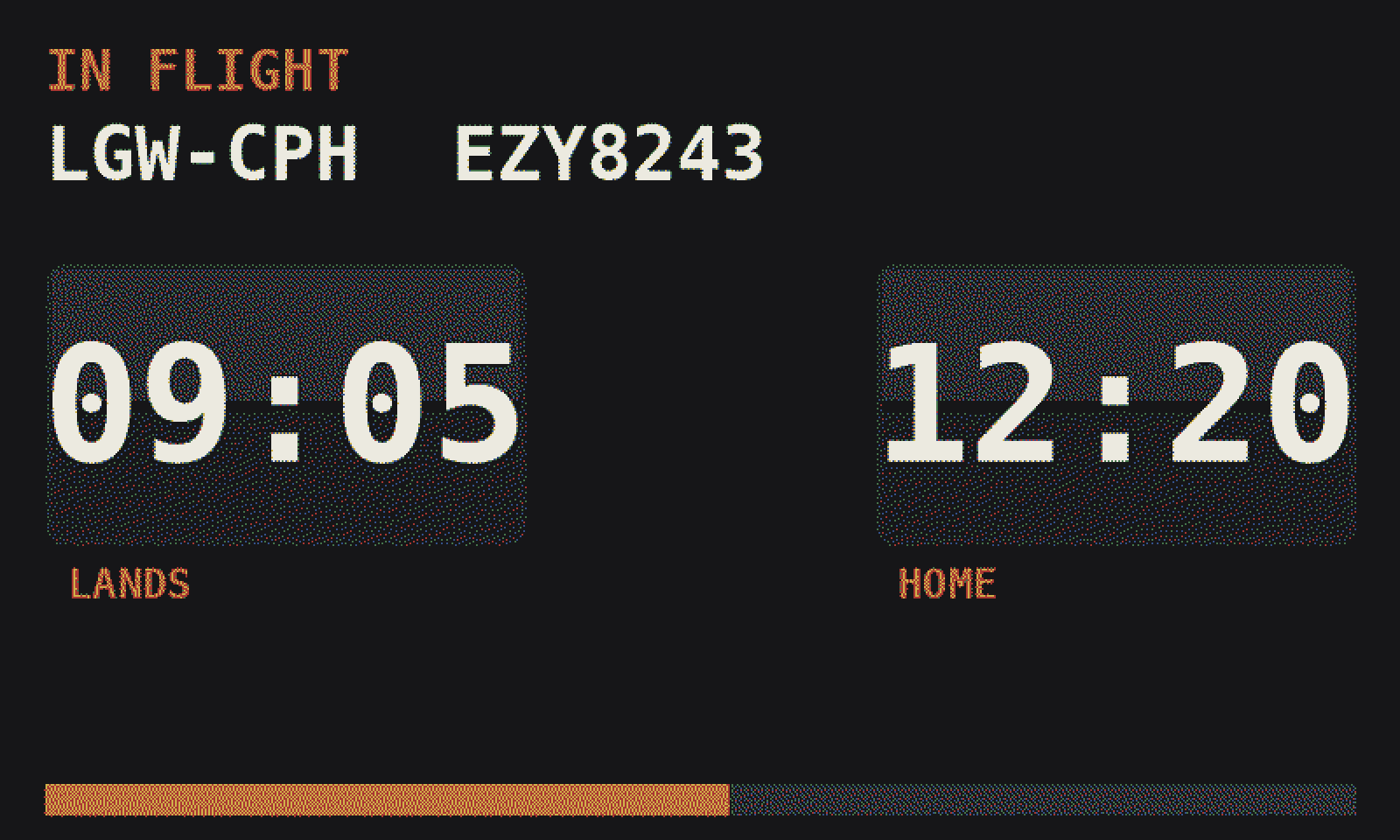 Flip clock style