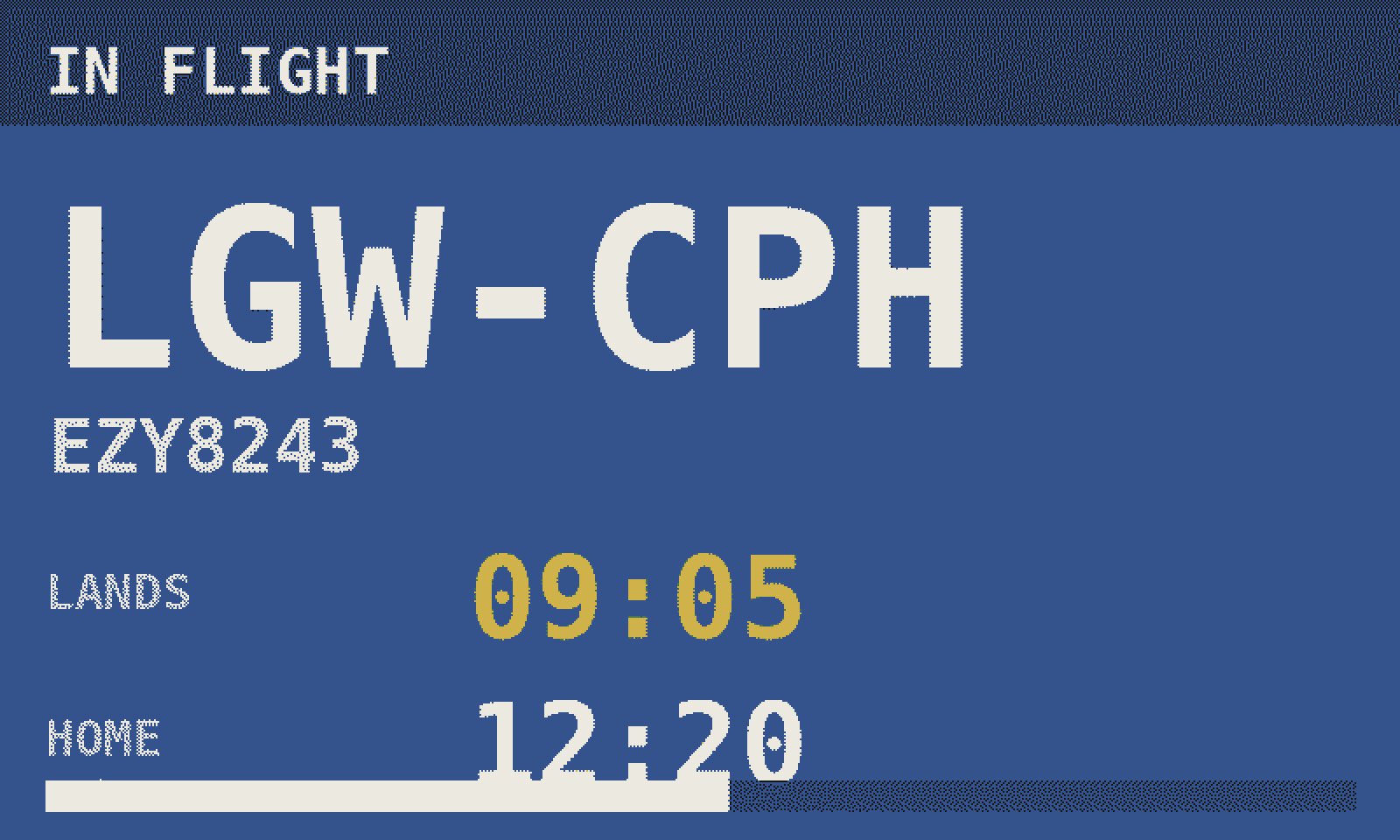 Rail blue departure board style