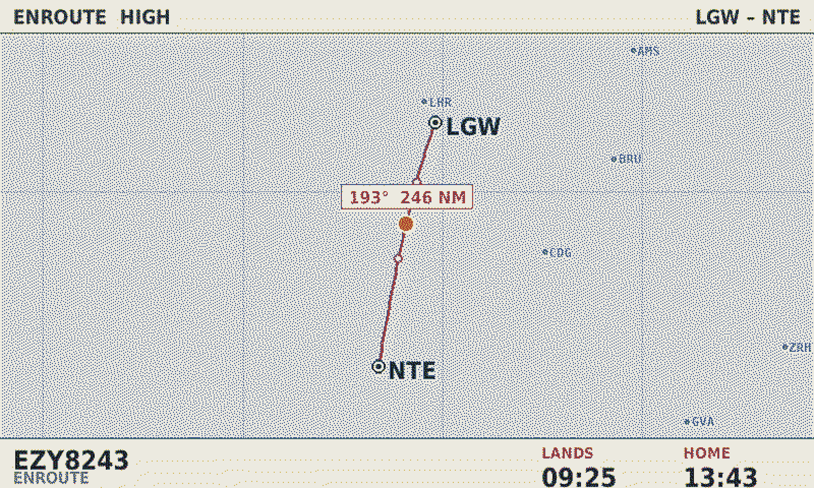 Enroute chart style