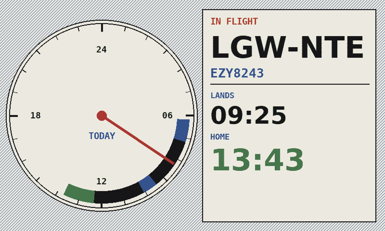 24-hour dial style