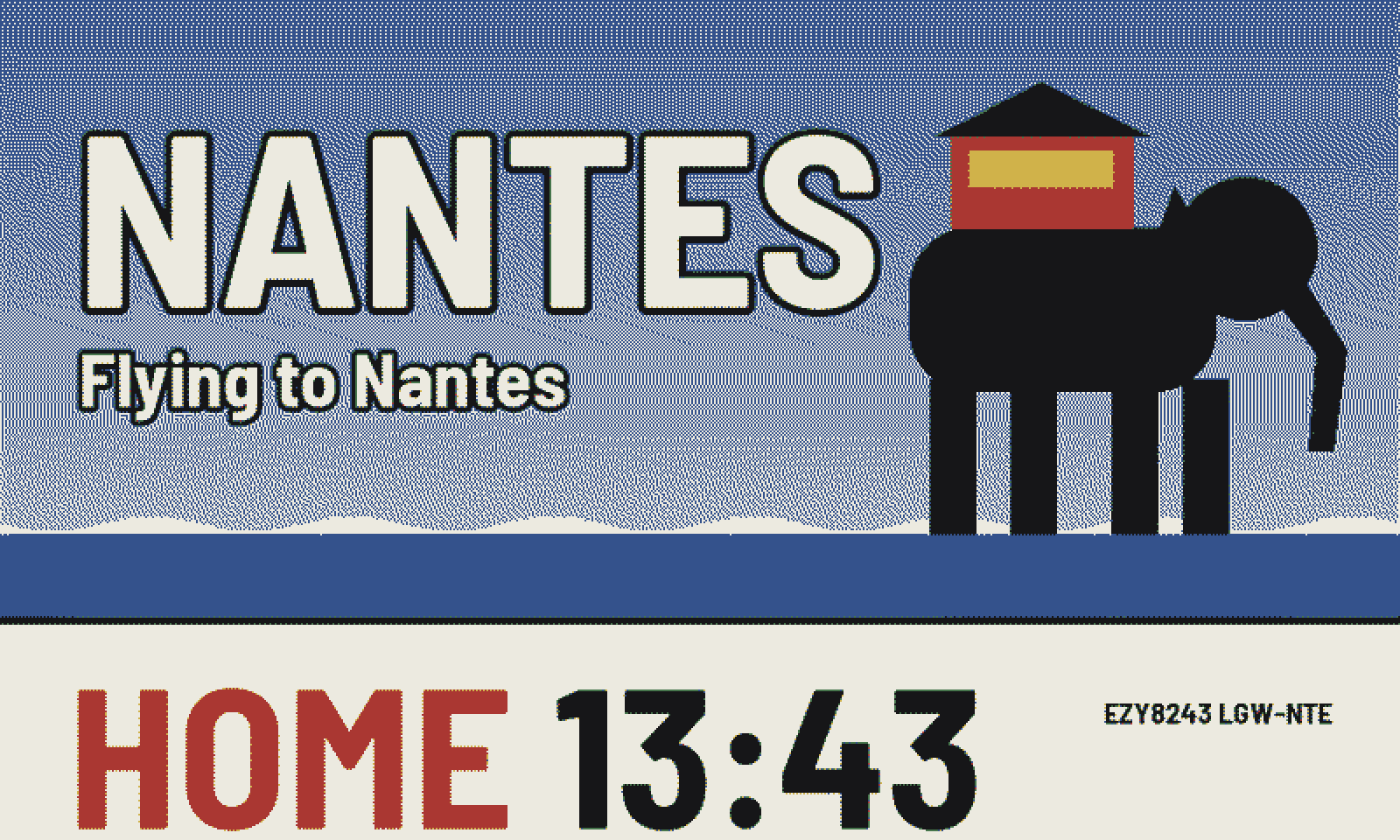 Travel poster style