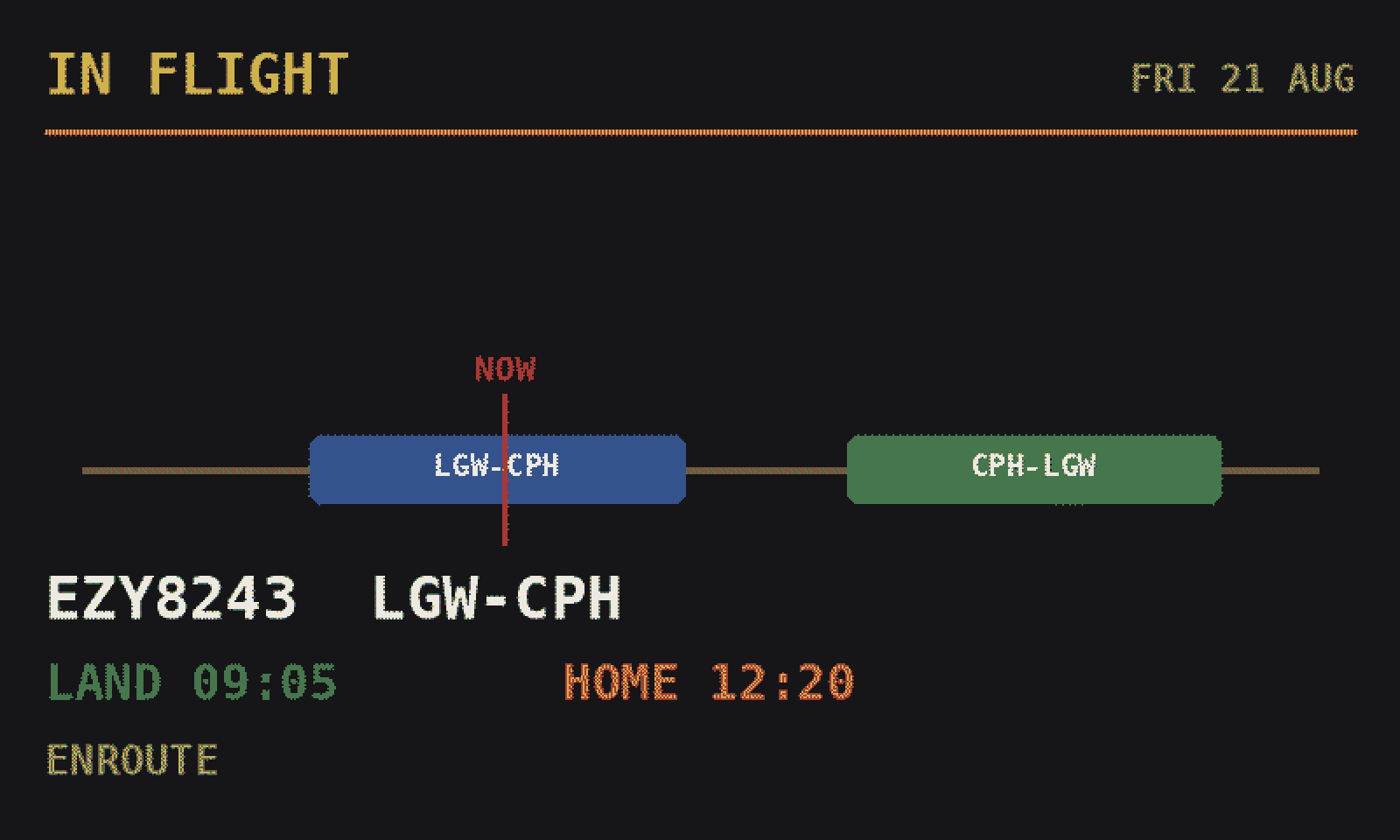 Duty timeline style